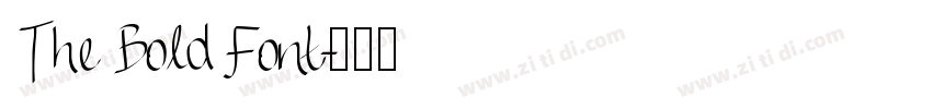 The Bold Font字体转换